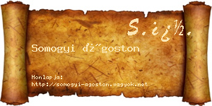Somogyi Ágoston névjegykártya